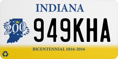 IN license plate 949KHA