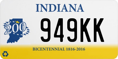 IN license plate 949KK