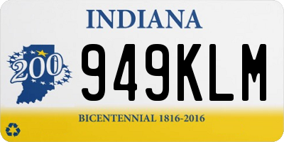 IN license plate 949KLM