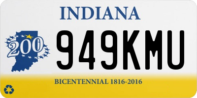 IN license plate 949KMU