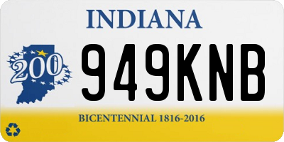 IN license plate 949KNB