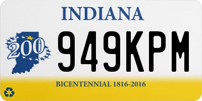 IN license plate 949KPM