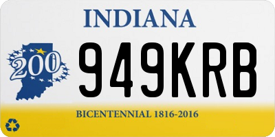 IN license plate 949KRB