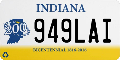 IN license plate 949LAI