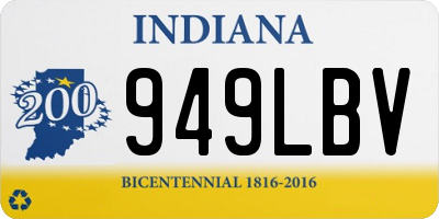 IN license plate 949LBV