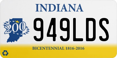 IN license plate 949LDS