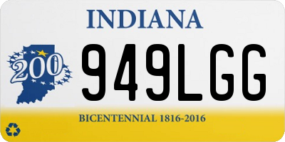 IN license plate 949LGG