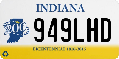 IN license plate 949LHD