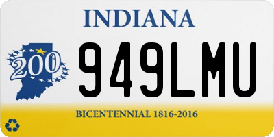 IN license plate 949LMU