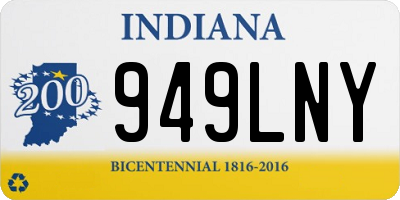 IN license plate 949LNY