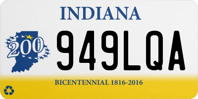 IN license plate 949LQA