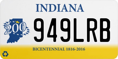 IN license plate 949LRB
