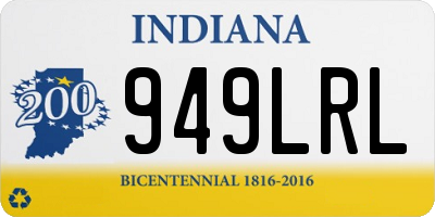 IN license plate 949LRL