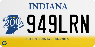 IN license plate 949LRN