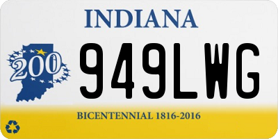 IN license plate 949LWG