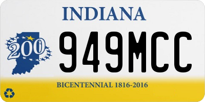 IN license plate 949MCC