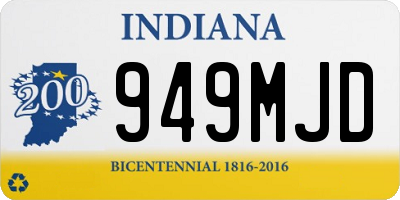 IN license plate 949MJD
