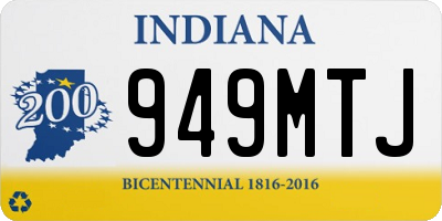 IN license plate 949MTJ