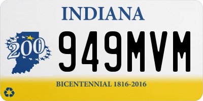 IN license plate 949MVM