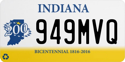 IN license plate 949MVQ