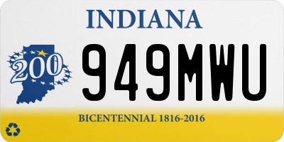 IN license plate 949MWU