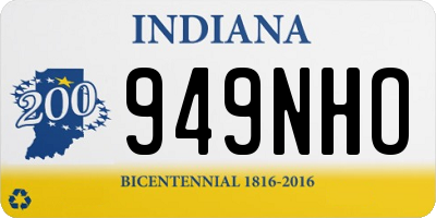 IN license plate 949NHO