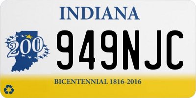 IN license plate 949NJC