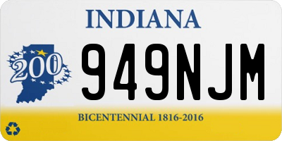 IN license plate 949NJM