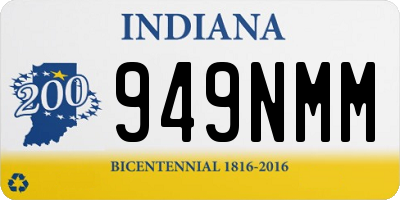 IN license plate 949NMM