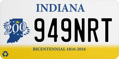 IN license plate 949NRT