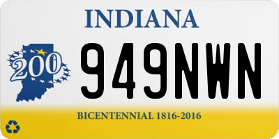 IN license plate 949NWN