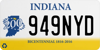 IN license plate 949NYD