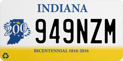 IN license plate 949NZM
