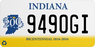 IN license plate 949OGI