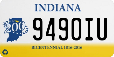 IN license plate 949OIU