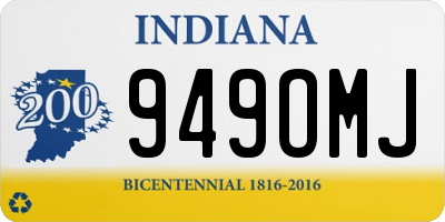 IN license plate 949OMJ