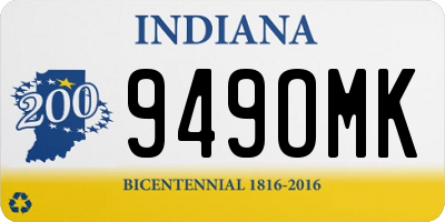 IN license plate 949OMK