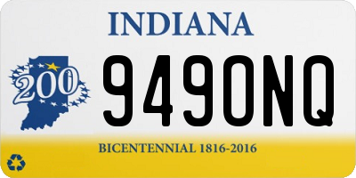 IN license plate 949ONQ