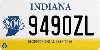 IN license plate 949OZL