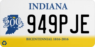 IN license plate 949PJE