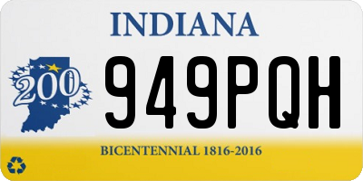 IN license plate 949PQH