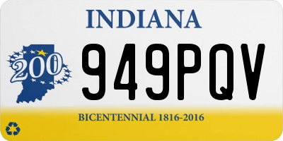 IN license plate 949PQV