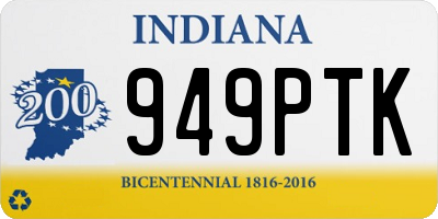 IN license plate 949PTK