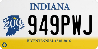 IN license plate 949PWJ