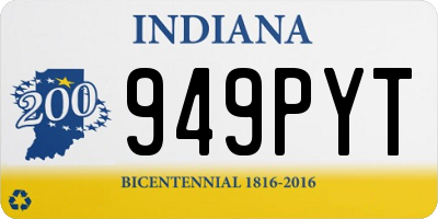 IN license plate 949PYT