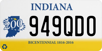 IN license plate 949QDO