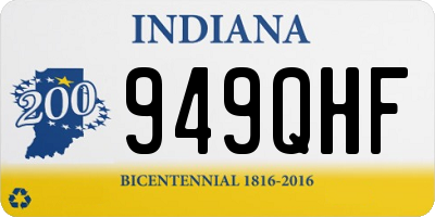 IN license plate 949QHF