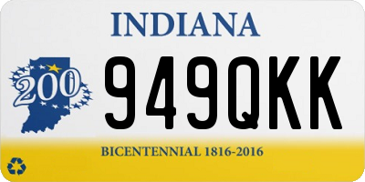 IN license plate 949QKK