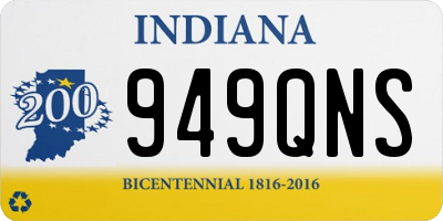 IN license plate 949QNS