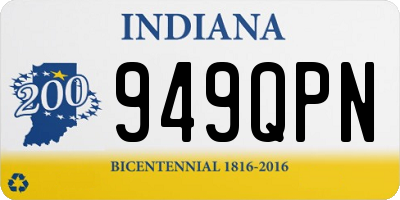 IN license plate 949QPN